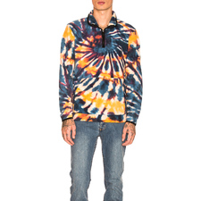 Stussy Tie Dye Polar Fleece Mock in Multi