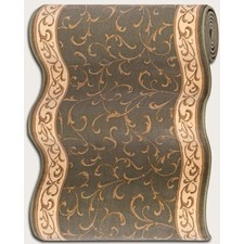 Runner Rugs-Machine Made Green & Ivory-Beige colors-CBB2/0002A-Oriental Designer Rugs