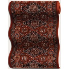 Runner Rugs-Machine Made Red-Burgundy colors-0406/0003A-Oriental Designer Rugs