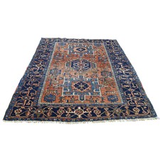 Hand Knotted Persian Rugs Antique Persian Karajeh Some Wear Oriental Rug moaC907B - The Rug Shopping
