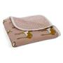 Organic Cotton Stroller Blanket - Rose Doe