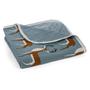 Organic Cotton Stroller Blanket - Blue Buck