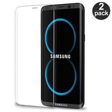 Samsung Galaxy S8 Plus Clear [2-Pack] 3D TPU Full Edge Coverage Screen Protector Film Cover :: CellPhoneCases.com