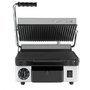 Maestrowave MEMT16001X Panini/Contact Grill with Ribbed Top & Flat Bottom Cast Iron Plates