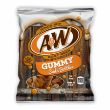 A&W Root Beer Gummy Soda Bottles