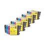 CMN Printpool kompatibel - als Ersatz für Brother DCP-585 CW (LC-1100) - Tintenpatrone MultiPack (schwarz, cyan, magenta, gelb)  (je 5 x BK,C,M,Y)  - 5 x 20 ml & 15 x 20ml, Artikelnummer: cmn01256414
