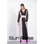 Dress maxi two color in s.jersey fabric.