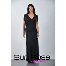 Dress long long-sleeved with airy jersey. 