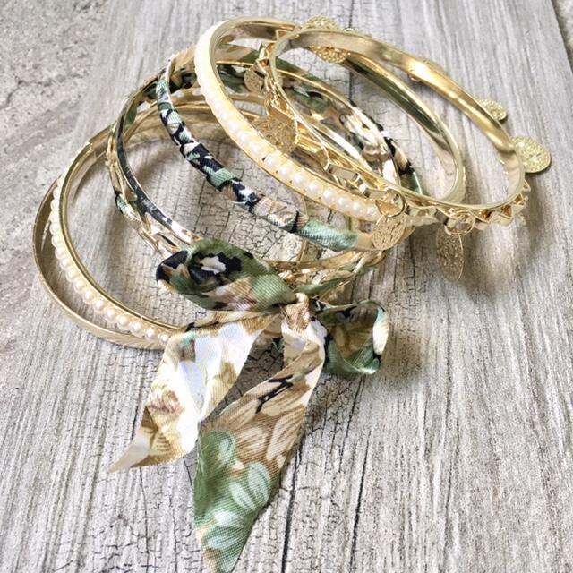 BOHO INSPIRED GOLD PEARL GR...