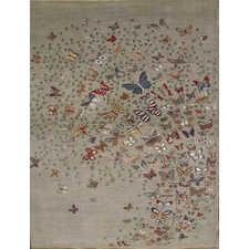 Hand Knotted Contemporary and Modern Rugs Butterfly 21498-Oriental Designer Rugs