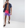  TALL Swim Shorts In Purple & Pink Ombre In Mid Length