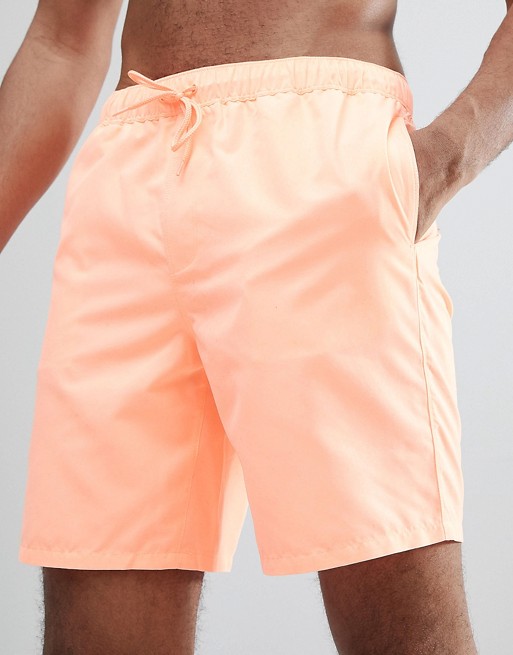 Swim Shorts In Acid Orange...