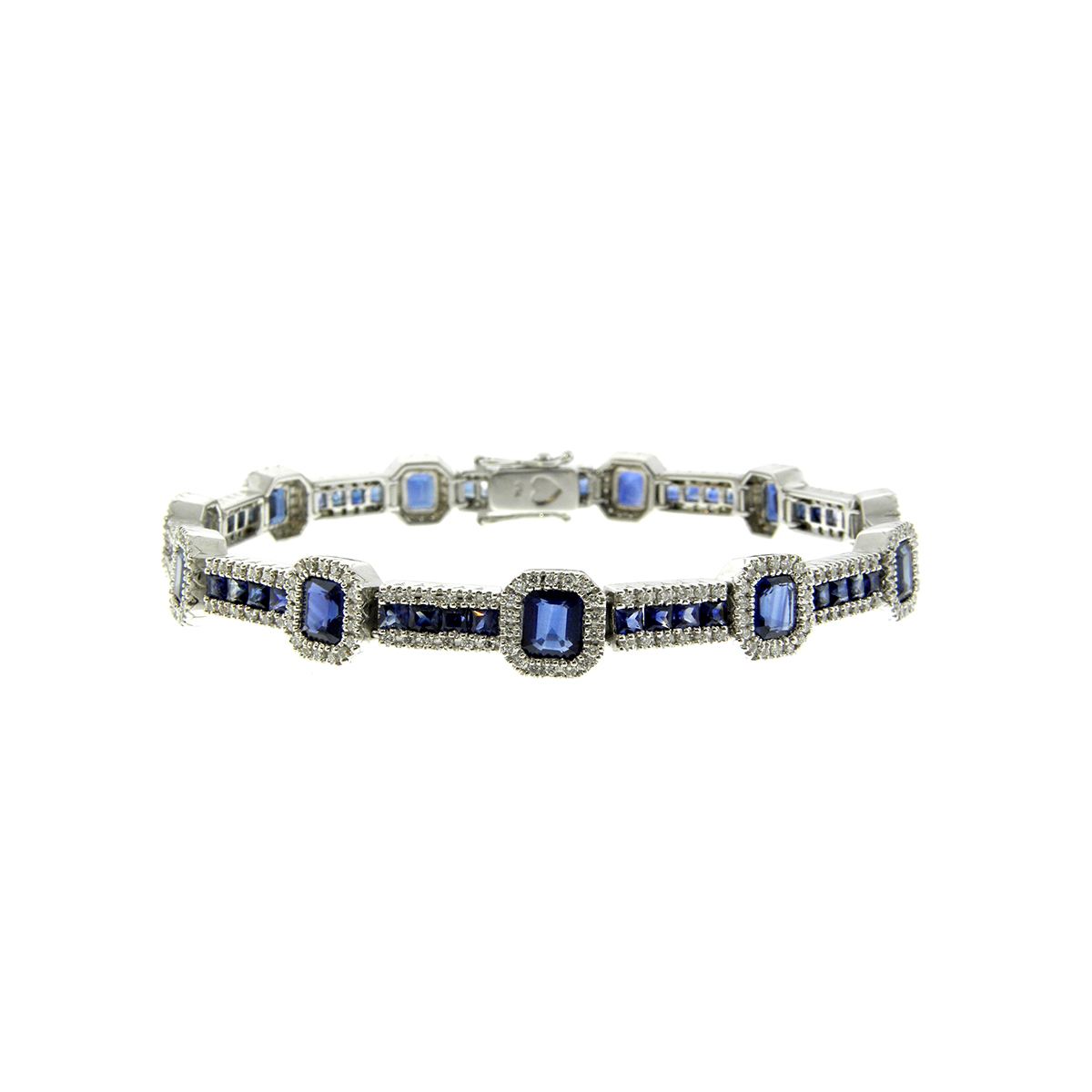 Classic Diamond and Sapphir...
