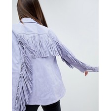  Fringe Suede Jacket