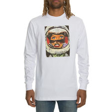 The Space Cadet Long Sleeve Tee in White