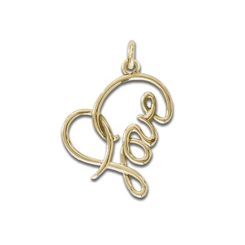 14kt Gold Love Heart Pendant