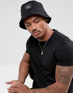 ASOS Bucket Hat In Black Wi...