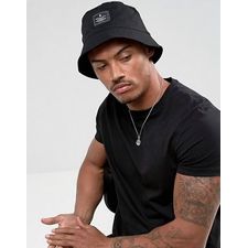 ASOS Bucket Hat In Black With Patch