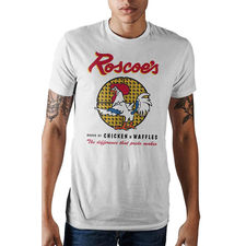 The Roscoe's Chicken and Waffles Tee in White