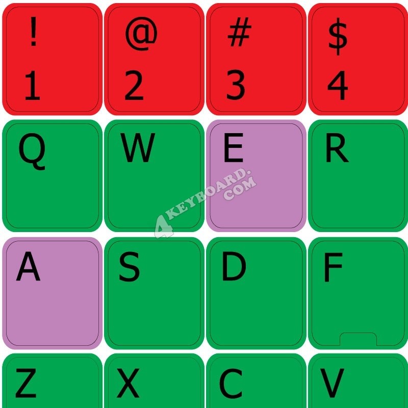 Learning English US Colored...