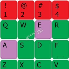 Learning English US Colored non transparent keyboard stickers 