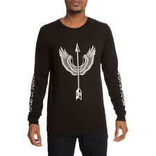 The EN x Karmaloop Troublesome Arrow L/S Tee in Black