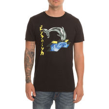 The Foil Dolphin Tee in Black