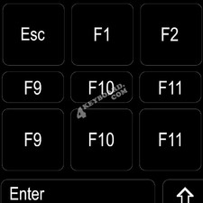 Function keys for desktop non-transparent keyboard sticker