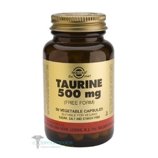 Solgar Taurine Taurine 500mg Sulfuric amino acid, 50caps 