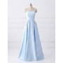 Beautiful Prom Dresses A-line Light Sky Blue Long Prom Dress Chic Evening Dress JKS283