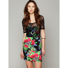 Free People Lace Overlay Bodycon at Free People Clothing Boutique