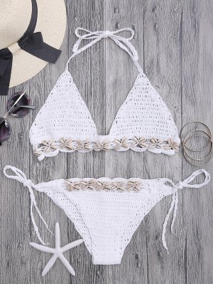 Seashell Trim Crochet Strin...