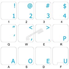 Dvorak transparent keyboard  stickers