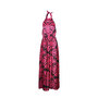 Lara Large Scale Mono Chiffon Halter Maxi Dress at boohoo.com