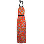 Ashleigh Floral Print Contrast Trim Maxi Dress at boohoo.com