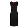 Tilly Textured Front Belt Detail Midi Bodycon Dress at boohoo.com