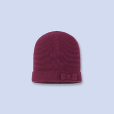 Bow trimmed hat for baby, girl