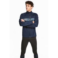 Running Jacket | Dark blue/patterned