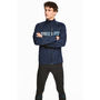 Running Jacket | Dark blue/patterned