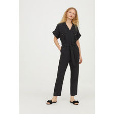 Modal-blend Jumpsuit | Black 