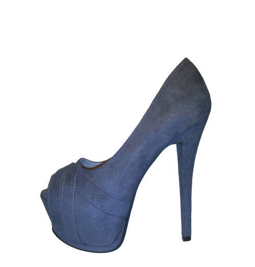 Peeptoes en plata tacones a...