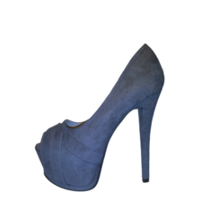 Peeptoes en plata tacones altos con plataformas