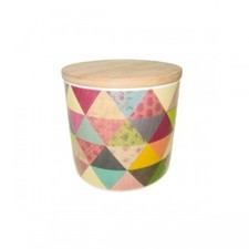 Triangles porcelain pot
