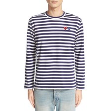 Comme des Garçons Twin Appliqué Stripe T-Shirt