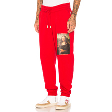 OFF-WHITE Monalisa Sweatpants in Red