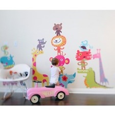 Pop and Lolli Cutesy Characters Noahs African Circus Wall Stickers 