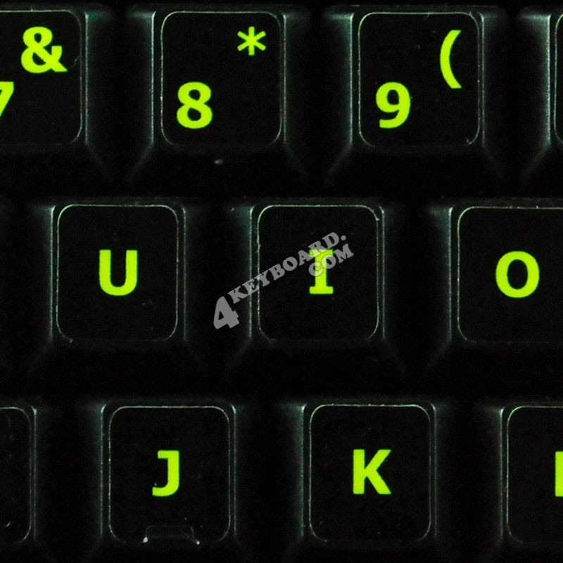 Glowing fluorescent English...