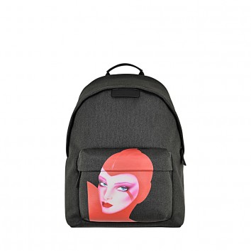 Printed backpack