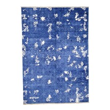 6-2 x8-10 Hand-Knotted Tone on Tone Modern Wool and Silk Oriental Rug moaD0698