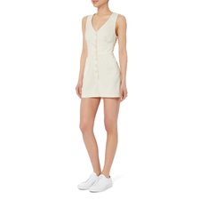 Christie Tie Back Romper, IVORY, hi-res
